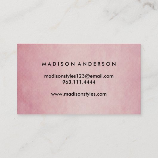 Moderne eenvoudige elegante typografie Loyalty-Kaa Visitekaartje (Achterkant)