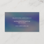 Moderne eenvoudige elegante typografie Loyalty-Kaa Visitekaartje (Achterkant)