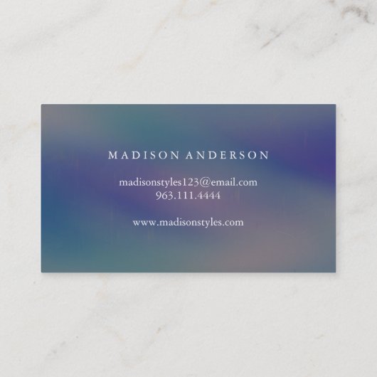 Moderne eenvoudige elegante typografie Loyalty-Kaa Visitekaartje (Achterkant)