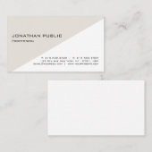 Moderne, eenvoudige elegante vormgeving voor profe visitekaartje (Voorkant / Achterkant)