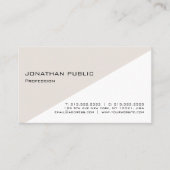 Moderne, eenvoudige elegante vormgeving voor profe visitekaartje (Voorkant)