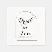 Moderne eenvoudige en minimale bruiloft Napkins Servet (Voorkant)