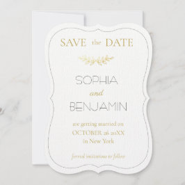 Moderne eenvoudige en minimalistische bruiloft save the date