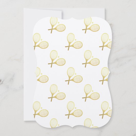 Moderne eenvoudige en minimalistische tennisthema save the date (Achterkant)