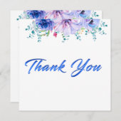 Moderne, eenvoudige en mooie bedankt kaart (Voorkant / Achterkant)