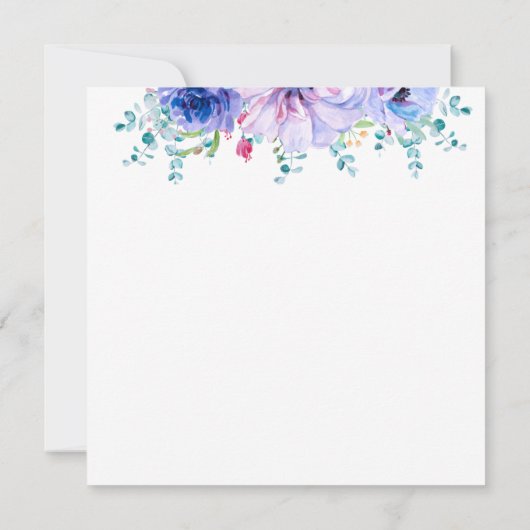 Moderne, eenvoudige en mooie bedankt kaart (Achterkant)