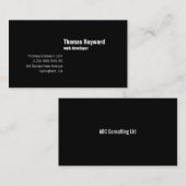 Moderne, eenvoudige en voordelige Visitekaartje (Voorkant / Achterkant)