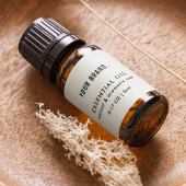 Moderne Eenvoudige Essentiële Olie Dropper Fles Wr Etiket