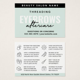 Moderne, eenvoudige, eyebrow-binnenverpakking na t visitekaartje