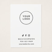 Moderne Eenvoudige Eyelash-uitbreidingen Lash Afte Visitekaartje (Voorkant)