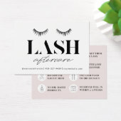 Moderne eenvoudige Eyelash-uitbreidingen Lash Afte Visitekaartje (Bureau)