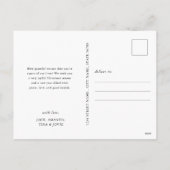 Moderne Eenvoudige Familie Foto Briefkaarten (Achterkant)