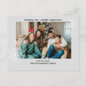 Moderne Eenvoudige Familie Foto Briefkaarten (Voorkant)