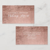 Moderne eenvoudige faux nam gouden elegante visitekaartje (Voorkant / Achterkant)