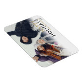 Moderne Eenvoudige Feestdagen voor kerstfoto's Magneet (Rechterzijde)