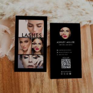 Moderne Eenvoudige Formele Foto Zwart Wit Visitekaartje