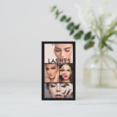 Moderne Eenvoudige Formele Foto Zwart Wit Visitekaartje (Staand voorkant)