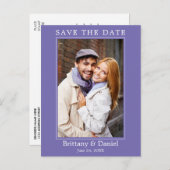 Moderne, eenvoudige foto bespaart de datum van de  briefkaart (Voorkant / Achterkant)