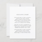 Moderne Eenvoudige Foto Bruiloft Save the Date (Achterkant)