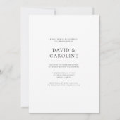 Moderne eenvoudige foto bruiloft verlovingsfeest kaart (Achterkant)