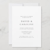 Moderne eenvoudige foto bruiloft verlovingsfeest kaart (Achterkant)