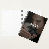 Moderne eenvoudige foto donkere overlay planner (Display)