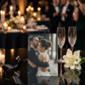 Moderne Eenvoudige Foto Huwelijk Dankkaart Met Not Bedankkaart