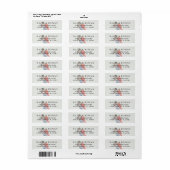 Moderne Eenvoudige Foto Huwelijk Etiket (Full Sheet)