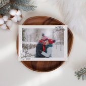 Moderne eenvoudige foto Kerst Kaart