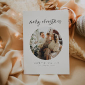 Moderne, eenvoudige foto Kerst Kaart