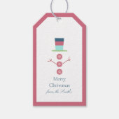 Moderne Eenvoudige Foto Kerstcadeau Tag Cadeaulabel (Voorkant)