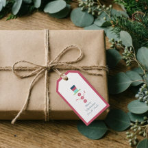 Moderne Eenvoudige Foto Kerstcadeau Tag