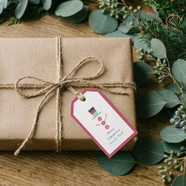 Moderne Eenvoudige Foto Kerstcadeau Tag Cadeaulabel