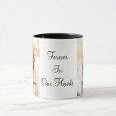 Moderne eenvoudige foto Memorial Koffie Keepsake Mok (Midden)