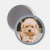 Moderne, eenvoudige foto met elegant chic Paw-foto Magneet (Voorkant / Achterkant)