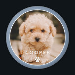 Moderne, eenvoudige foto met elegant chic Paw-foto Magneet<br><div class="desc">Dit eenvoudige en klassieke ontwerp is samengesteld uit sans serif typografie en voegt een douanefoto van uw huisdier toe.</div>