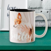 Moderne, eenvoudige foto met elegante grafische fo mok