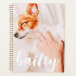 Moderne, eenvoudige foto met elegante grafische fo planner<br><div class="desc">Dit eenvoudige en klassieke ontwerp is samengesteld uit serif typografie en voegt een douanefoto van uw huisdier toe.</div>