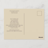 Moderne eenvoudige foto Prettige feestdagen 4-seri Briefkaart (Achterkant)