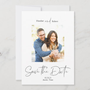Moderne Eenvoudige Foto Save the Date