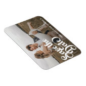Moderne Eenvoudige Foto Save The Date Magneet (Rechterzijde)