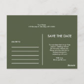 Moderne Eenvoudige Foto Sla de Uitnodiging van de  (Achterkant)