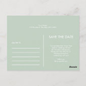 Moderne Eenvoudige Foto Sla de Uitnodiging van de  (Achterkant)