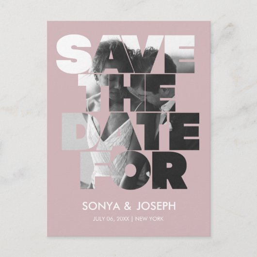 Moderne Eenvoudige Foto Sla de Uitnodiging van de  (Voorkant)