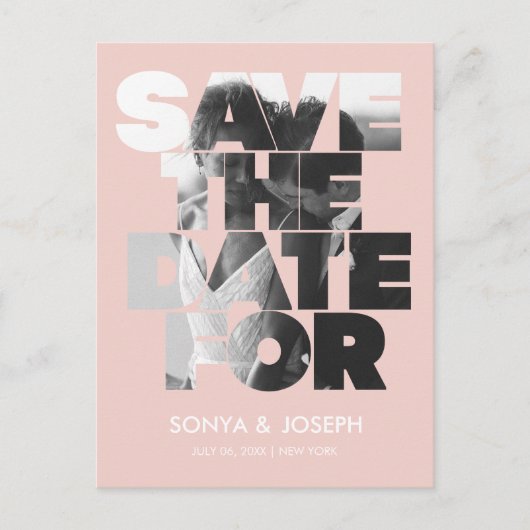 Moderne Eenvoudige Foto Sla de Uitnodiging van de  (Voorkant)