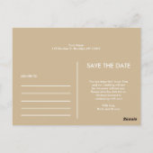 Moderne Eenvoudige Foto Sla de Uitnodiging van de  (Achterkant)