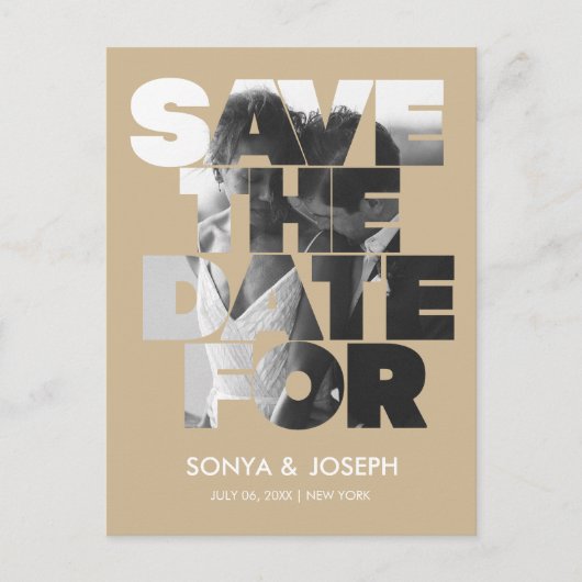 Moderne Eenvoudige Foto Sla de Uitnodiging van de  (Voorkant)