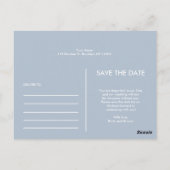 Moderne Eenvoudige Foto Sla de Uitnodiging van de  (Achterkant)