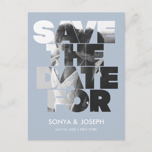 Moderne Eenvoudige Foto Sla de Uitnodiging van de  (Voorkant)