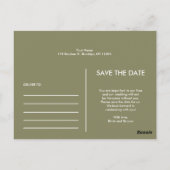 Moderne Eenvoudige Foto Sla de Uitnodiging van de  (Achterkant)